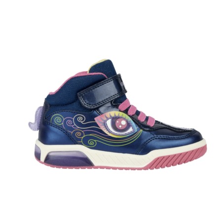 Geox Ανατομικά Παιδικά Sneakers Inek Girl με φωτάκια 